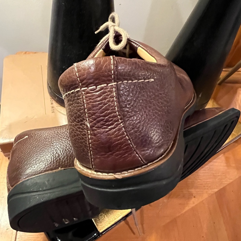 Paola Sesto Brown Leather Oxford Shoes Sz 8.5M - Picture 6 of 8